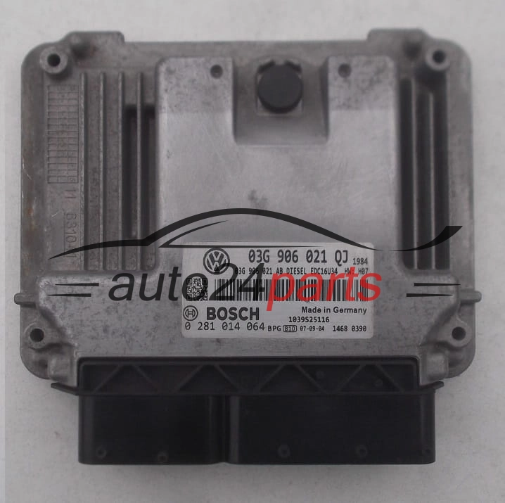 VW VOLKSWAGEN GOLF 1.9 TDI 03G906021QJ, 03G 906 021 QJ, 03G906021AB, 03G 906 021 AB, BOSCH 0 281 014 064, 0281014064