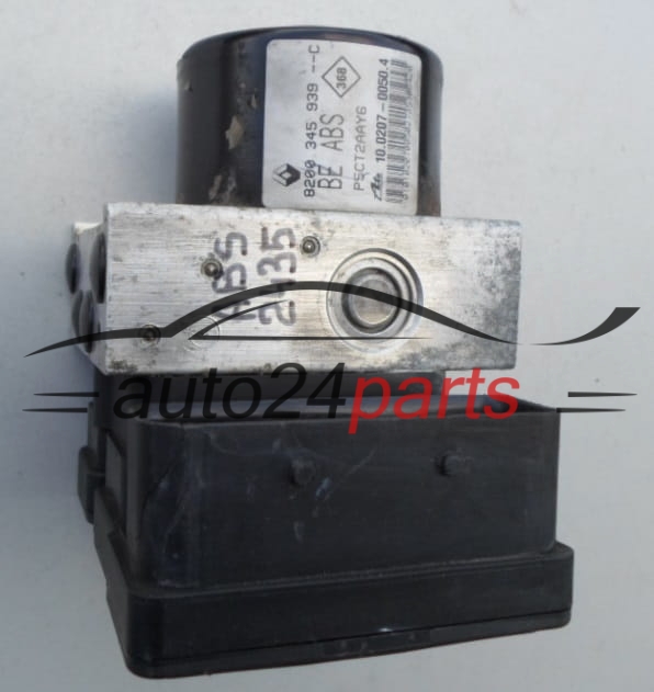 POMPE HYDRAULIQUE ET CALCULATEUR d'ABS RENAULT LAGUNA 8200 345 939, 8200345939, 10.0207-0050.4, 10020700504, 10.0970-1402.3, 10097014023