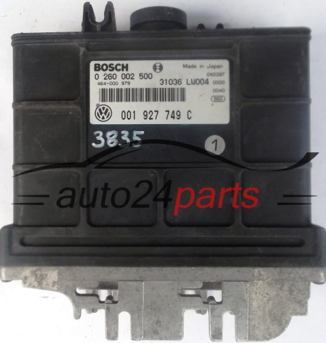 ECU AUTOMATIC GEARBOX SEAT AROSA VW POLO 1.4 AEX, APQ, ANX, AKV 001927749C, 001 927 749 C, BOSCH 0260002500, 0 260 002 500
