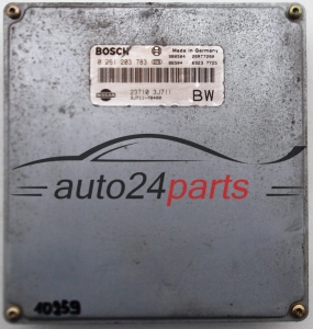  CALCULATEUR MOTEUR NISSAN PRIMERA 1.8 BOSCH 0261203783, 0 261 203 783, 23710 3J711 BW, 237103J711 BW 