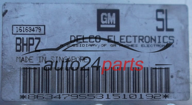 Μονάδα Ελέγχου Κινητήρα OPEL DELCO 16163479 BHPZ, 16163479BHPZ