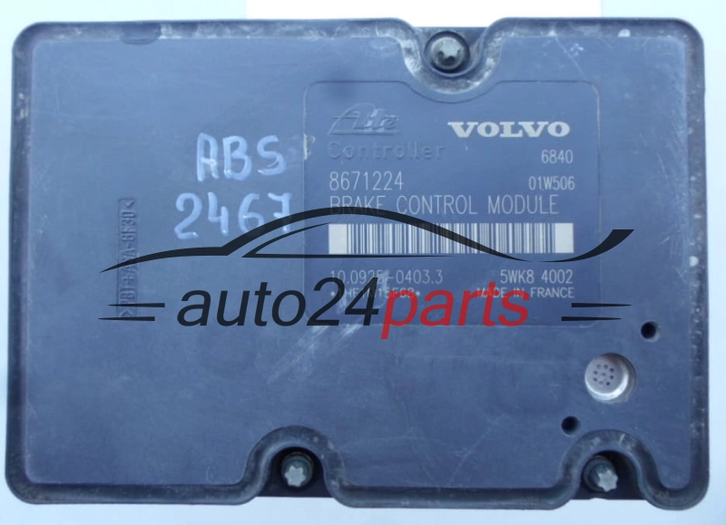 ABS PUMP VOLVO XC90 P08671225, 10.0204-0367.4, 10020403674, 8671224, 10.0925-0403.3, 10092504033