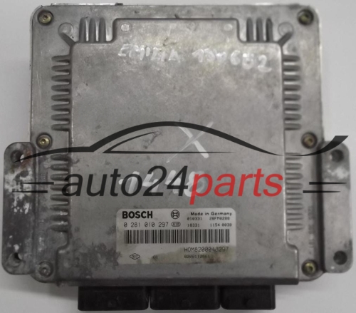 ECU ENGINE CONTROLLER RENAULT LAGUNA 1.9 DCI F9Q BOSCH 0281010297, 0 281 010 297, HOM8200048297, HOM 8200048297, 8200112661, 28FM0288 