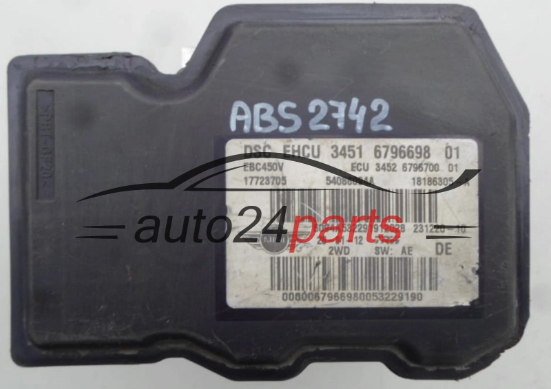 BOMBA HIDRAULICA Y CENTRALITA ABS MINI COOPER 62018020, 34516796698 01, 3451679669801