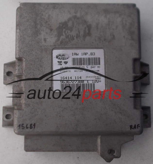 Μονάδα Ελέγχου Κινητήρα PEUGEOT 206 MAGNETI MARELLI IAW 1AP.83, IAW1AP83, 16414.114, 16414114, 9636727380 E 