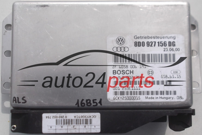 COMPUTADOR CAIXA DE VELOCIDADES AUTOMÁTICA AUDI A4 A6 BOSCH 0 260 002 754