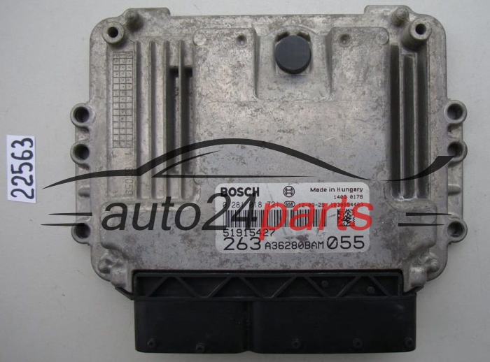KOMPUTER STEROWNIK SILNIKA FIAT DOBLO 1.6 JTD BOSCH 0 281 018 721, 0281018721, 51915427