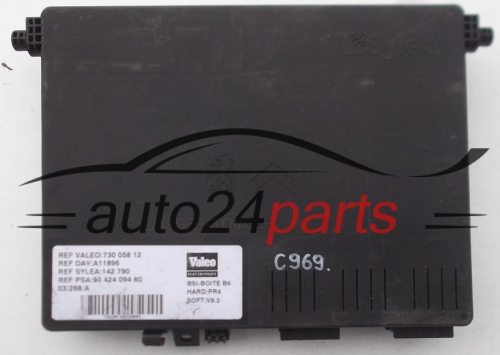 CAS CONTROL MODULE BSI CITROEN PEUGEOT VALEO 730 058 12, 73005812, 96 424 094 80, 9642409480