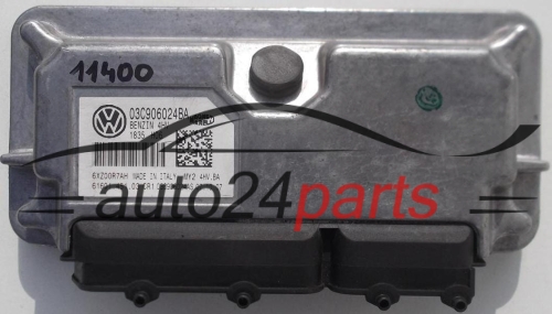 ECU CENTRALITA DE MOTOR VOLKSWAGEN SEAT IBIZA 1.4 MAGNETI MARELLI MY2 4HV.BA, MY24HVBA, 03C 906 024 BA, 03C906024BA, 03C 906 024 AS, 03C906024AS, 61601.451.03, 6160145103 