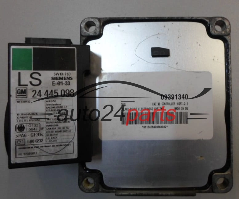 CALCULATEUR MOTEUR OPEL ASTRA CORSA VECTRA ZAFIRA 1.4 Z14XE 1.6 Z16XE Z16SE DELPHI DELCO 09391340, 9391340, HSFI-2.1
