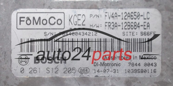 Μονάδα Ελέγχου Κινητήρα FORD BOSCH 0 261 S12 205
