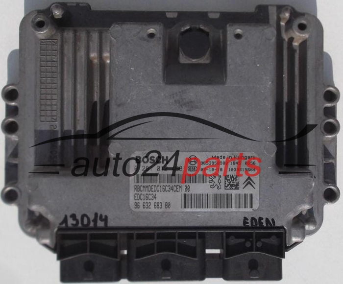 Μονάδα Ελέγχου Κινητήρα CITROEN XSARA PICASSO 1.6 HDI BOSCH 0 281 012 468, 0281012468, 96 632 683 80, 9663268380, EDC16C34