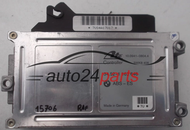 ABS STEROWNIK BMW E36 10.0941-0804.4, 10094108044, 5WK8 408, 5WK8408, 3452-1 162 646, 34521162646