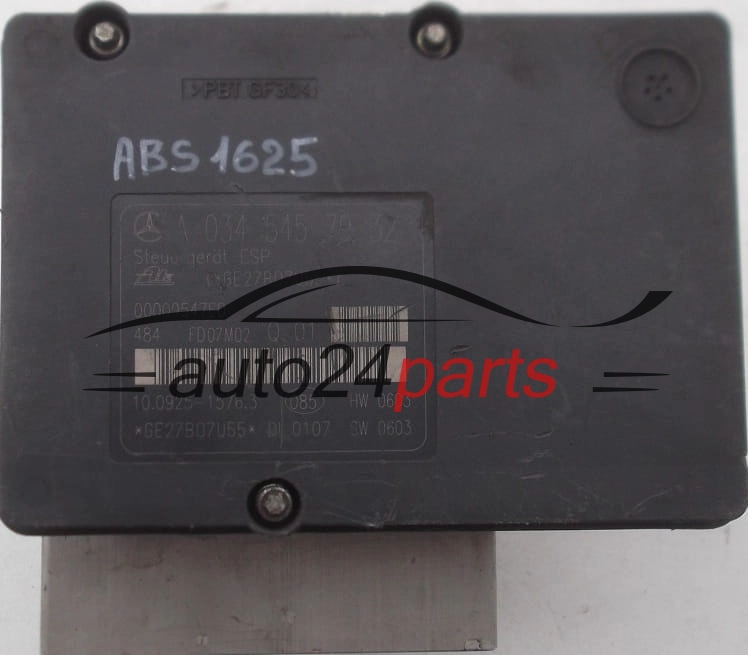 ABS PUMP MERCEDES CLK W209 A 005 431 43 12Q01, A0054314312Q01, A0054314312, ATE 10.0204-0504.4, 10020405044, A 034 545 79 32, A0345457932, 10.0925-1576.3, 10092515763
