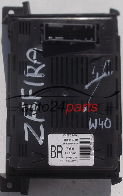 WYSWIETLACZ RADIA OPEL ASTRA H 13 276 999 BR, 13276999