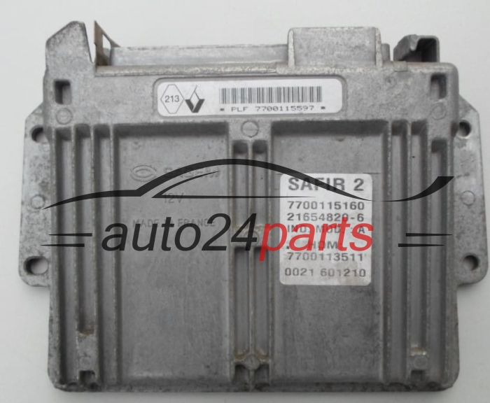 MOTORSTEUERGERÄT ECU STEUERGERAT RENAULT CLIO 1.2 Sagem 21654820-6,  7700115160