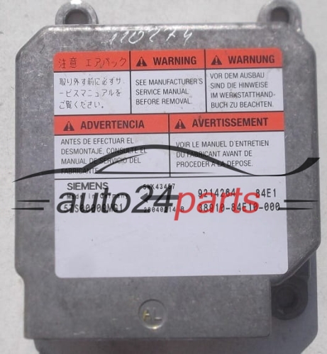 Unidade de controle do airbag  OPEL AGILA SIEMENS 5WK43457, 38910-84E10-000