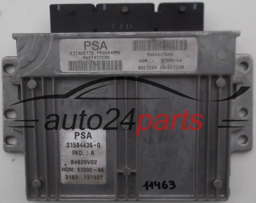 MOTORSTEUERGERÄT ECU STEUERGERAT PEUGEOT 206 1.4 21584436-0, 9651977580, 9644625680