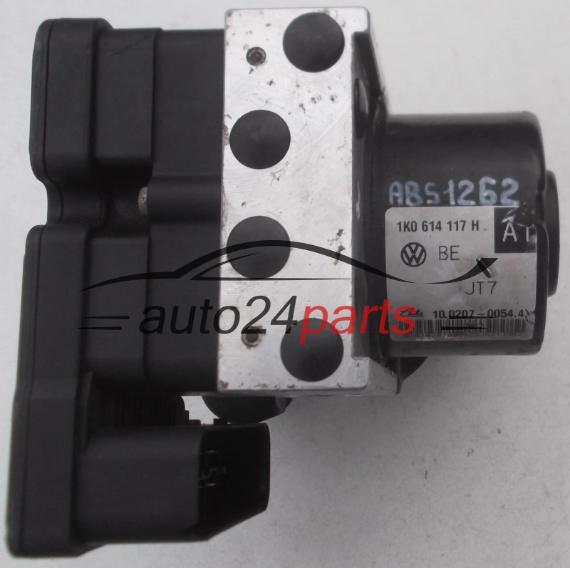 ABS PUMP VOLKSWAGEN AUDI SEAT SKODA 1K0 614 117 H, 1K0614117H, ATE 10.0207-0054.4, 10020700544, 1K0 907 379 P, 1K0907379P, ATE 10.0970-0315.3, 10097003153