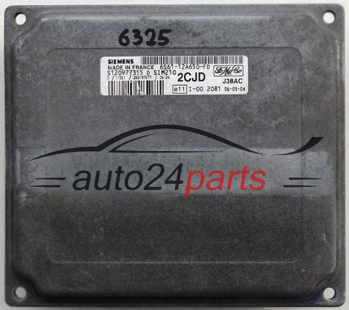KOMPUTER STEROWNIK SILNIKA FORD FIESTA 1.2 16V SIEMENS 6S61-12A650-FD