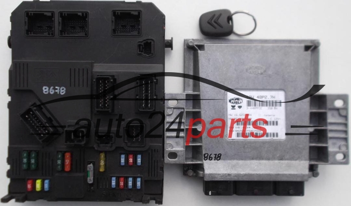 Μονάδα Ελέγχου Κινητήρα CITROEN C2 PEUGEOT 206 MAGNETI MARELLI IAW 48P2.7H,HW 16.623.004,  9645989480, SW 16.634.064,  9655756780