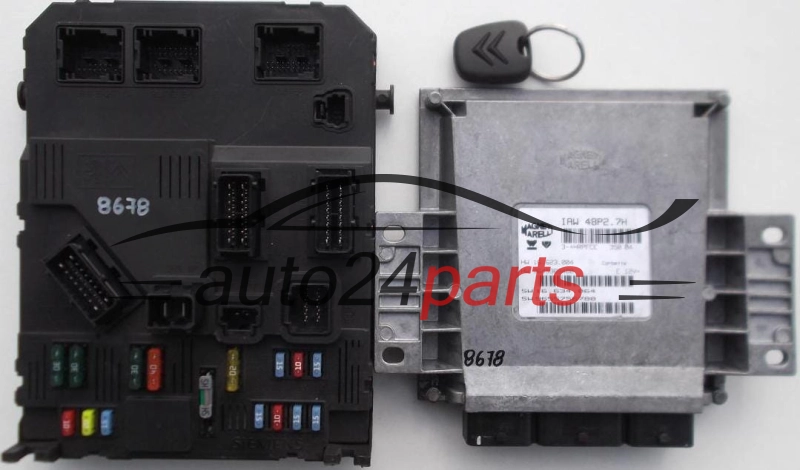 Μονάδα Ελέγχου Κινητήρα CITROEN C2 PEUGEOT 206 MAGNETI MARELLI IAW 48P2.7H,HW 16.623.004,  9645989480, SW 16.634.064,  9655756780