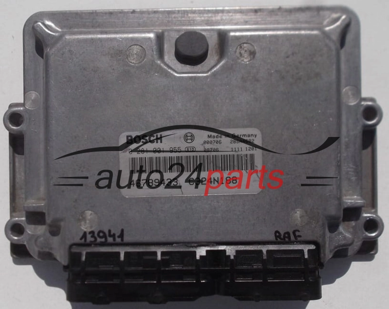 KOMPUTER STEROWNIK SILNIKA FIAT PUNTO 1.9 JTD BOSCH 0281001955, 0 281 001 955, 46789433 C324N188 1039S06665 