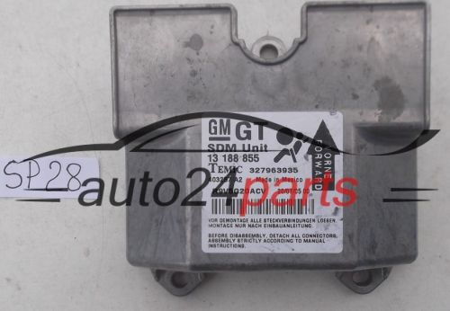 CENTRALITA AIRBAG OPEL ASTRA H 327963935, 13 188 855 GT, 13188855 GT, 93186386, 6235478, 62 35 478