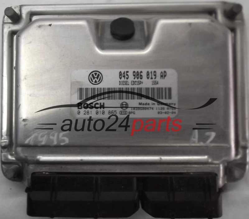 CENTRALINA MOTORE VW VOLKSWAGEN POLO 1.4 TDI AMF 045906019AP, 045 906 019 AP, BOSCH 0 281 010 865, 0281010865, DIESEL EDC15P+ 1554, 1039S00474 