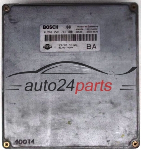 KOMPUTER STEROWNIK SILNIKA NISSAN PRIMERA 2.0, BOSCH 0 261 203 742, 0261203742, 2371083J01 BA - 10071