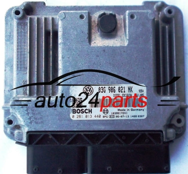 MOTORSTEUERGERÄT ECU STEUERGERAT VW VOLKSWAGEN PASSAT 2.0 TDI BOSCH 0281013440, 03G906021NK