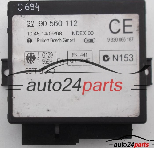 COMFORT CONTROL MODULE OPEL ASTRA 90 560 112 CE, 90560112, 9 330 065 187, 9330065187 