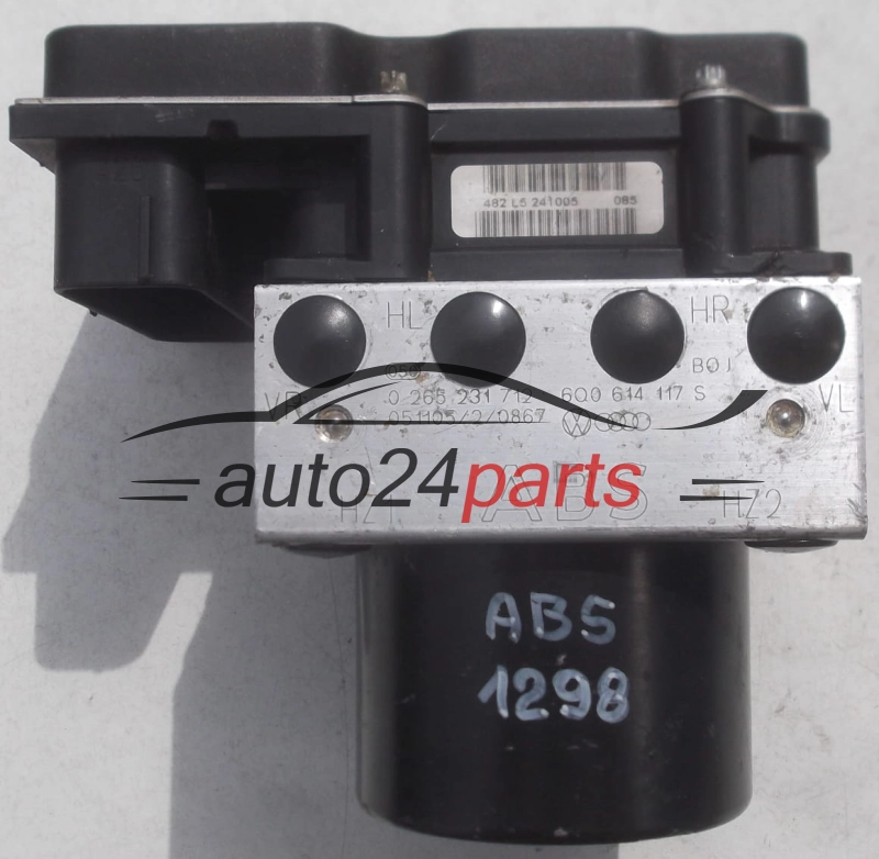 Aντλία ABS VOLKSWAGEN SEAT SKODA BOSCH  0265231712, 6Q0 614 117 S, 6Q0614117S, 0 265 800 511, 0265800511, 6Q0 907 379 AF, 6Q0907379AF
