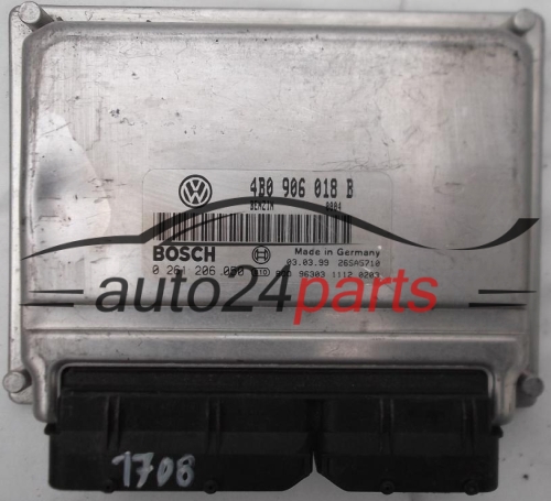 KOMPUTER STEROWNIK SILNIKA VW VOLKSWAGEN PASSAT 1.8T 1.8 TURBO 4B0906018B, 4B0 906 018 B, BOSCH 0261206050, 0 261 206 050 