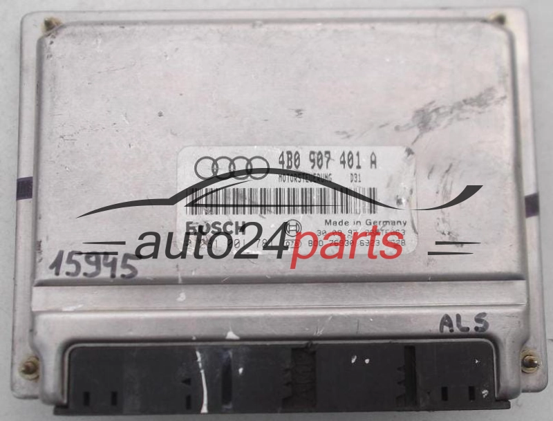 Μονάδα Ελέγχου Κινητήρα AUDI A6 2.5 TDI BOSCH 0 281 001 781, 0281001781, 4B0 907 401 H, 4B0907401H