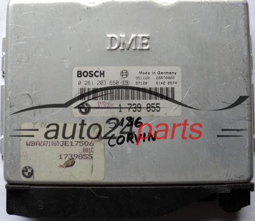 KOMPUTER STEROWNIK SILNIKA BMW E36 316 BOSCH 0261203660, 0 261 203 660, 1739855, 1 739 855