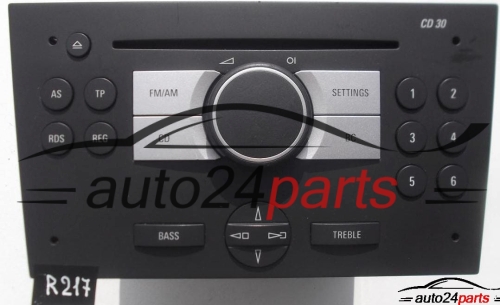 RADIO CD OPEL MERIVA 13 190 854 MC / 13190854MC / 7 644 222 311 / 7644222311 / CD30 