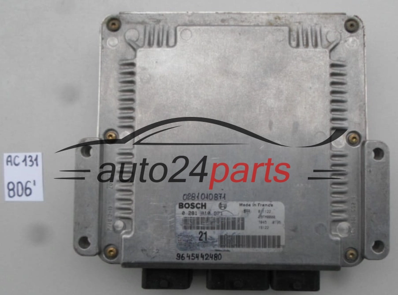 CITROEN XSARA 2.0 HDI BOSCH 0 281 010 871, 0281010871, 96 454 424 80, 9645442480, EDC15C2 21