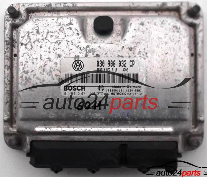 ECU CENTRALITA DE MOTOR VW VOLKSWAGEN LUPO 1.0 030906032CP, 030 906 032 CP, BOSCH 0261207199, 0 261 207 199, BENZIN ME7.5.10 4702