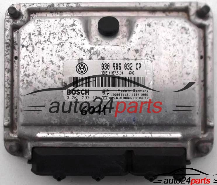 ECU CENTRALITA DE MOTOR VW VOLKSWAGEN LUPO 1.0 030906032CP, 030 906 032 CP, BOSCH 0261207199, 0 261 207 199, BENZIN ME7.5.10 4702