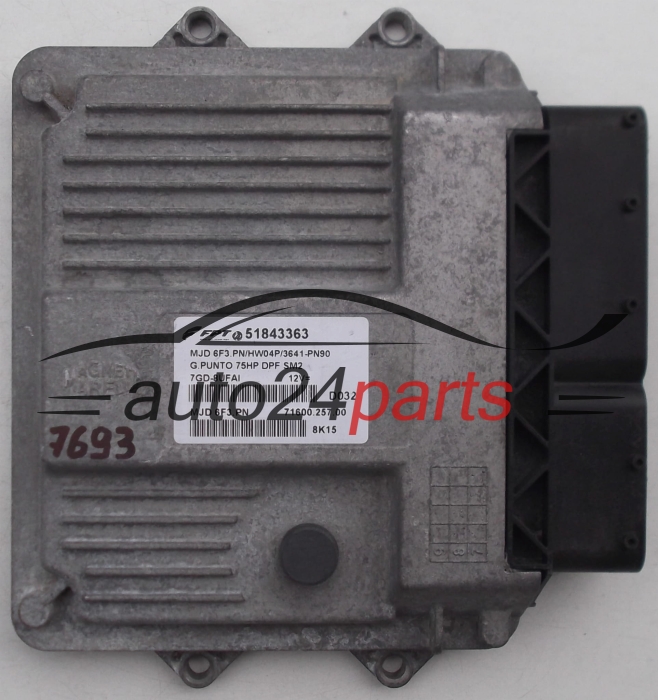 ΜΟΝΑΔΑ ΕΛΕΓΧΟΥ ΚΙΝΗΤΗΡΑ FIAT GRANDE PUNTO 1.3, 51843363, MJD6F3PN, 7160025700