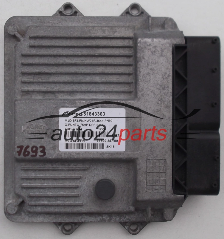 ΜΟΝΑΔΑ ΕΛΕΓΧΟΥ ΚΙΝΗΤΗΡΑ FIAT GRANDE PUNTO 1.3, 51843363, MJD6F3PN, 7160025700