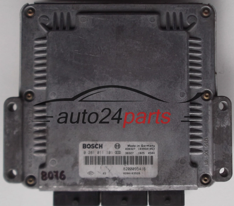 KOMPUTER STEROWNIK SILNIKA RENAULT LAGUNA 1.9 DCI F9Q BOSCH 0281011101, 0 281 011 101, 8200163528, 8200095416, 1039S00271