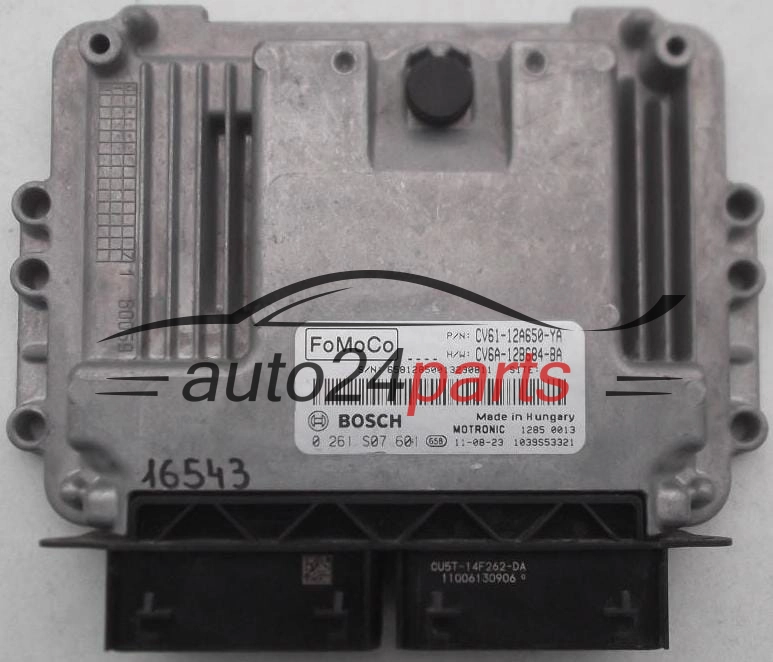 MOTORSTEUERGERÄT ECU STEUERGERÄT FORD FOCUS C-MAX BOSCH 0 261 S07 601, 0261S07601, CV61-12A650-YA, CV6112A650YA, CV6A-12B684-BA, CV6A12B684BA