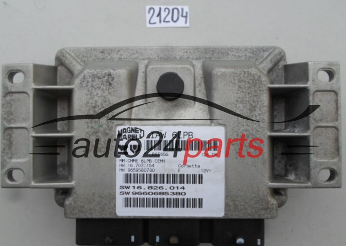 Μονάδα Ελέγχου Κινητήρα  PEUGEOT 307 407 2.0 IAW6LPB, IAW 6LPB, 9660685380