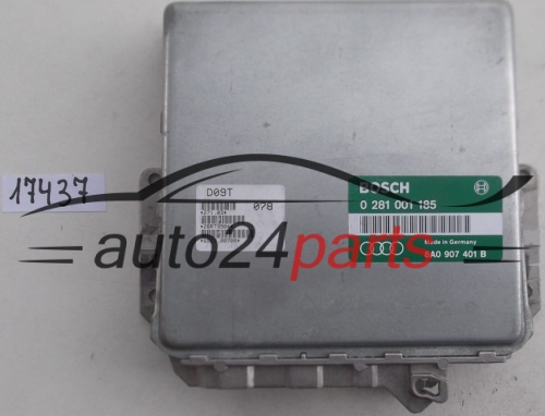 Μονάδα Ελέγχου Κινητήρα AUDI 80 1.9 TDI BOSCH 0 281 001 185, 0281001185, 8A0 907 401, 8A0907401 