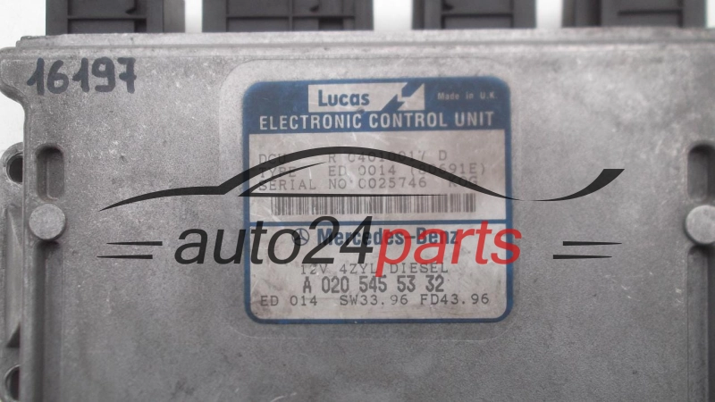 ΜΟΝΑΔΑ ΕΛΕΓΧΟΥ ΚΙΝΗΤΗΡΑ MERCEDES W210 2.2 D LUCAS R 04010017 D, R04010017D, A 020 545 53 32, A0205455332
