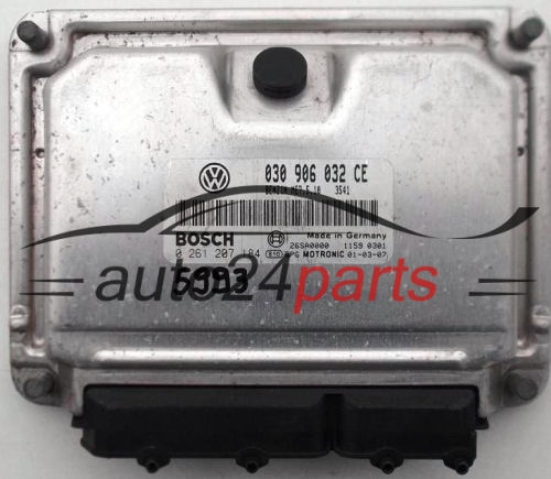 ECU ENGINE CONTROLLER VW VOLKSWAGEN POLO 1.0 030906032CE, BOSCH 0 261 207 184, 0261207184, ME7.5.10 3541 