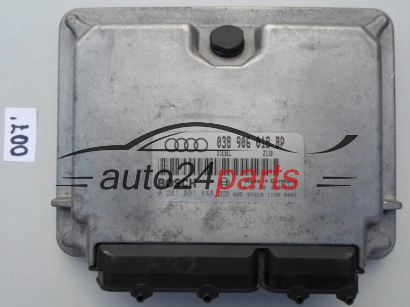 KOMPUTER STEROWNIK SILNIKA AUDI A3 BOSCH 0 281 001 848, 038 906 018 BP