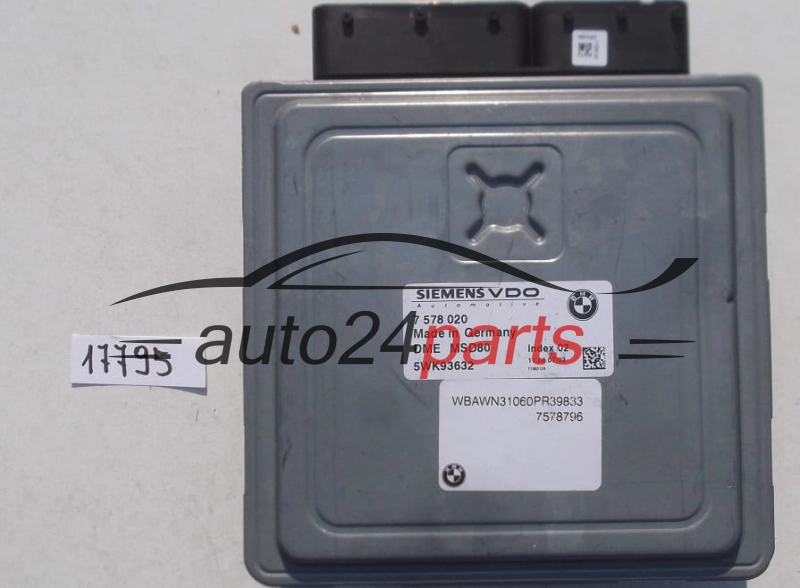 KOMPUTER STEROWNIK SILNIKA BMW 5 E60/E61 523 2.5 SIEMENS VDO 5WK93632